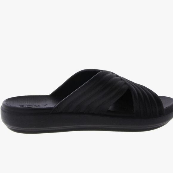 Roxy Rivie Slide Sandals- Black - Picture 2 of 8